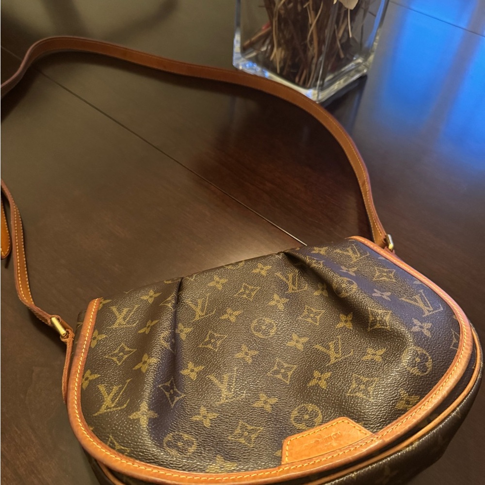 Louis Vuitton Monogram Crossbody Bag in Brown and Tan